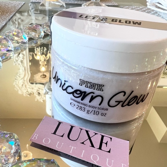 🦄 Victoria's Secret PINK Unicorn Glow Shimmering Sparkle Glitter Body Scrub - Picture 2 of 4